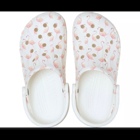 NWT White Flamingo Crocs - Picture 3 of 3